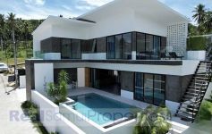Contemporary 363 Sqm 3-Bed Garden Pool Villa, Maenam